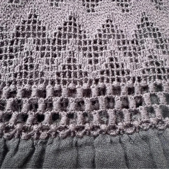 LOVE JOHNNY WAS Crochet Button Front Sleeveless Tunic Dress Size Large - Picture 6 of 6